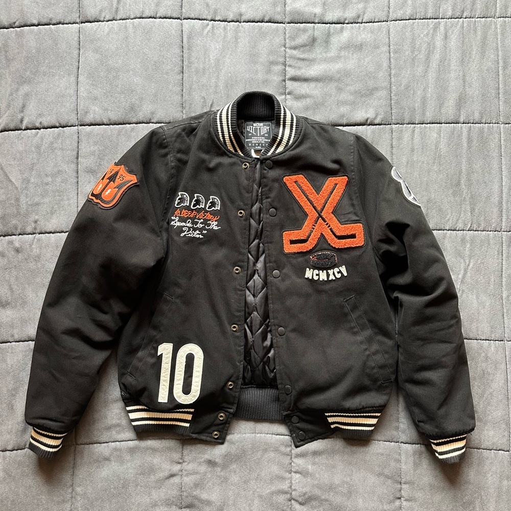 10.DEEP “1995 Victory” Varsity Bomber Jacket